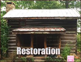Historic Log Cabin Restoration  Clarke County, Alabama